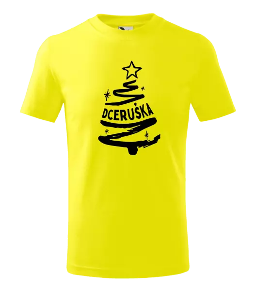 Dětské vánoční tričko Stromeček dceruška