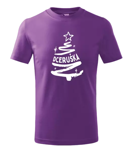 Dětské vánoční tričko Stromeček dceruška