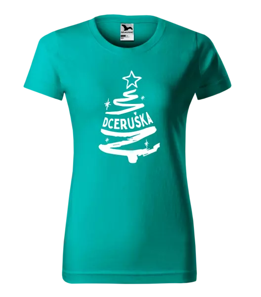 Dámské vánoční tričko Stromeček dceruška