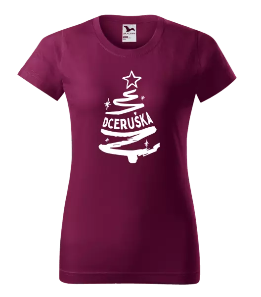Dámské vánoční tričko Stromeček dceruška