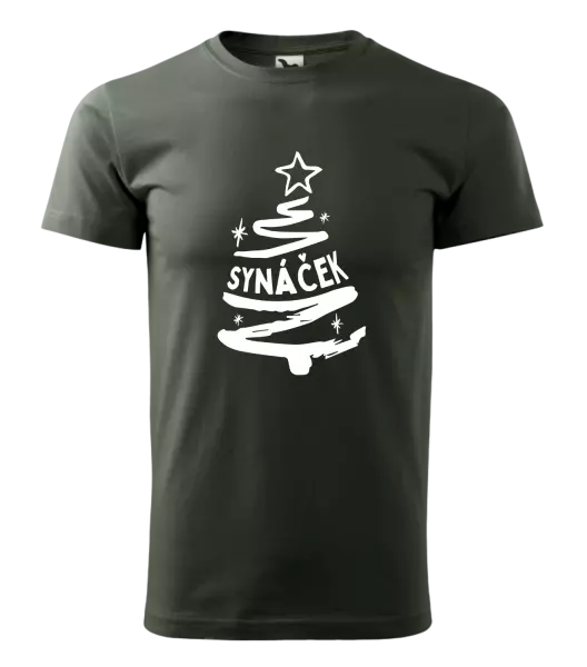 Pánské vánoční tričko Stromeček synáček