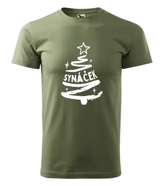 Pánské vánoční tričko Stromeček synáček