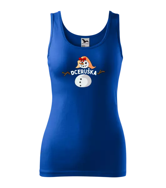 Dámské vánoční tílko Sněhulák dceruška