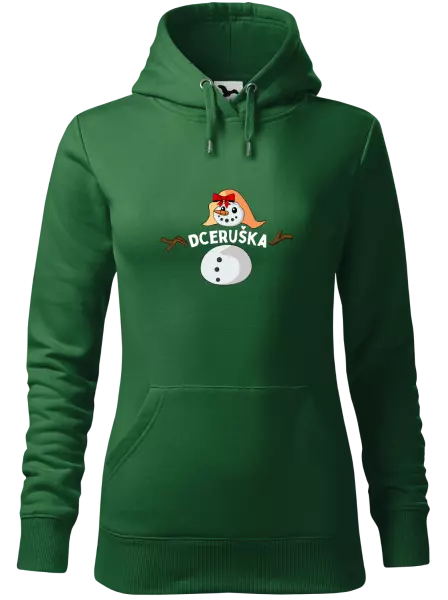 Dámská vánoční mikina Sněhulák dceruška