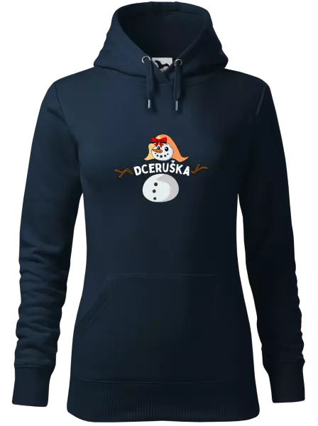 Dámská vánoční mikina Sněhulák dceruška