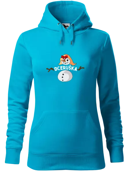 Dámská vánoční mikina Sněhulák dceruška