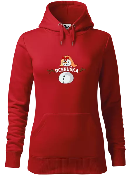 Dámská vánoční mikina Sněhulák dceruška