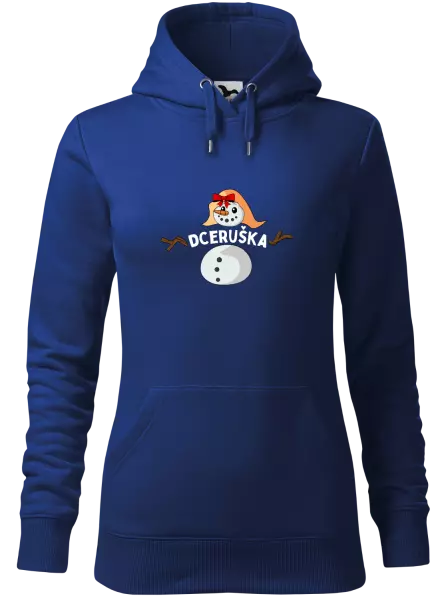 Dámská vánoční mikina Sněhulák dceruška