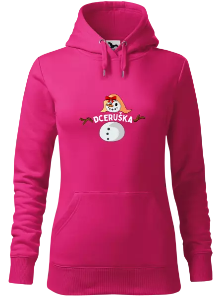 Dámská vánoční mikina Sněhulák dceruška