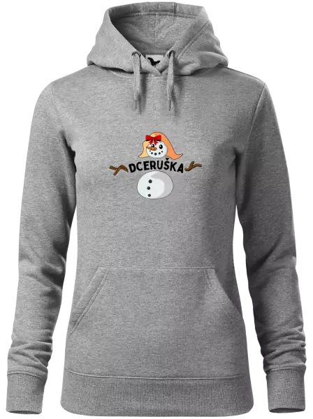 Dámská vánoční mikina Sněhulák dceruška