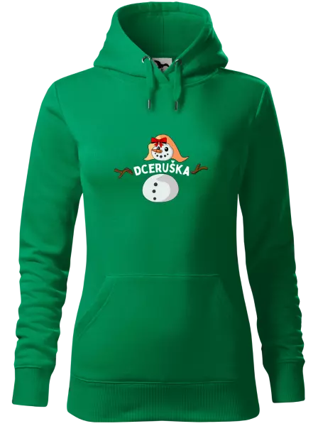 Dámská vánoční mikina Sněhulák dceruška