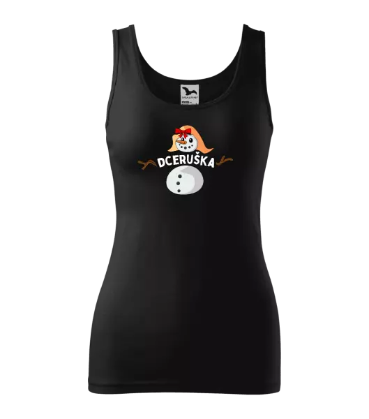 Dámské vánoční tílko Sněhulák dceruška