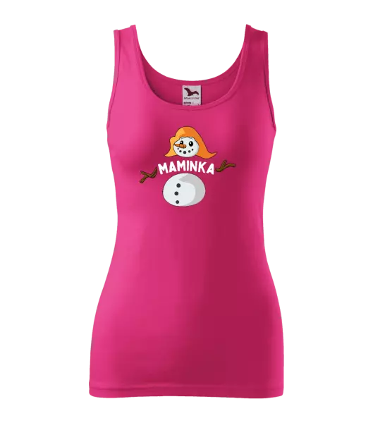 Dámské vánoční tílko Sněhulák maminka