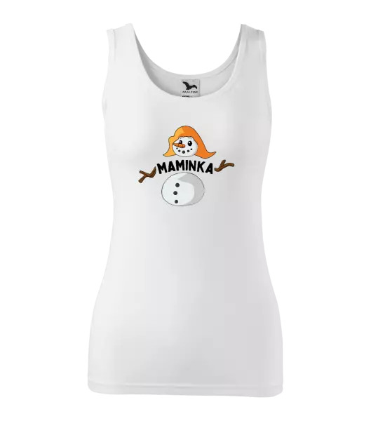 Dámské vánoční tílko Sněhulák maminka