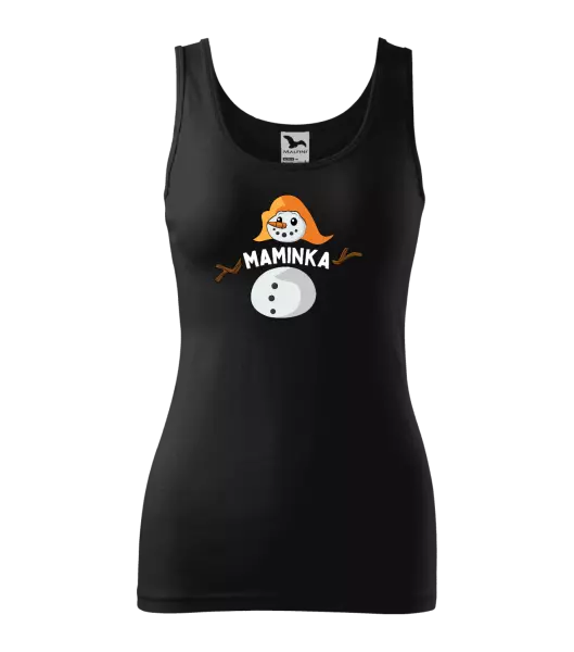 Dámské vánoční tílko Sněhulák maminka