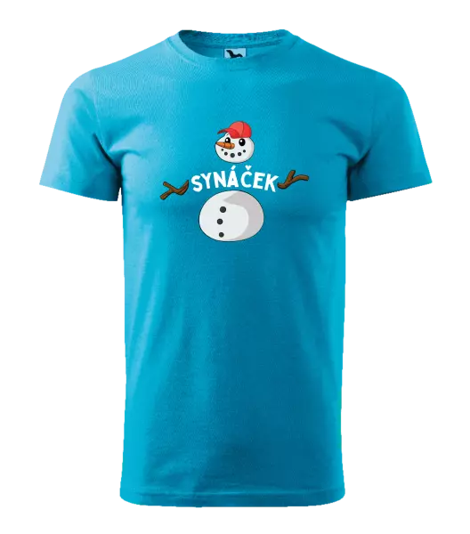 Pánské vánoční tričko Sněhulák synáček
