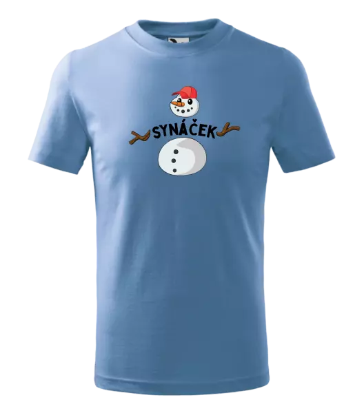Dětské vánoční tričko Sněhulák synáček