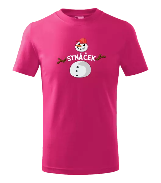 Dětské vánoční tričko Sněhulák synáček