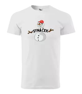 Pánské vánoční tričko Sněhulák synáček