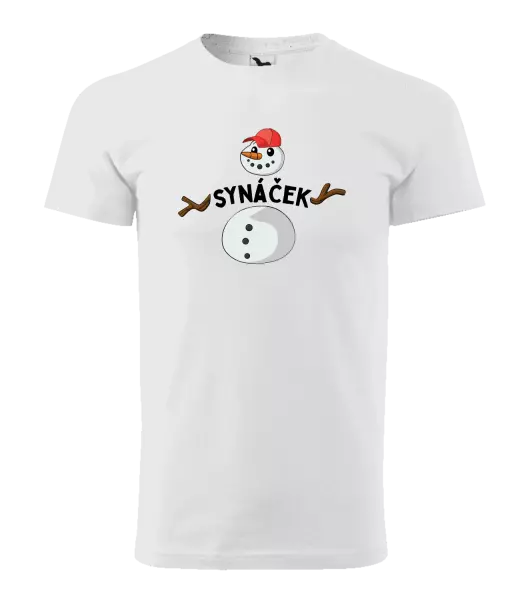 Pánské vánoční tričko Sněhulák synáček