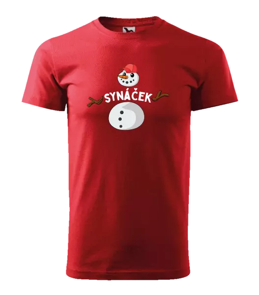 Pánské vánoční tričko Sněhulák synáček