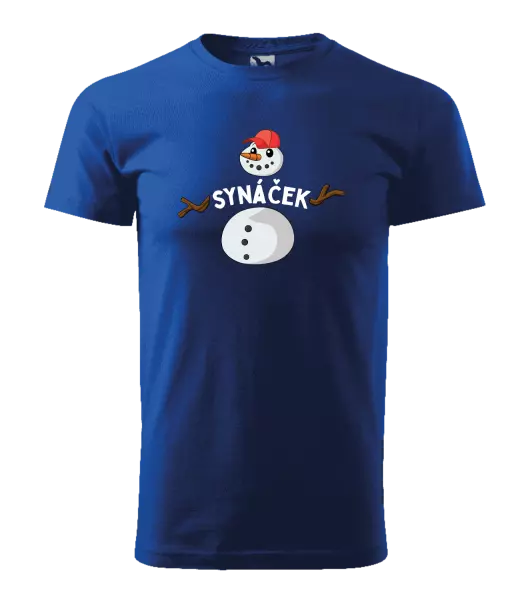 Pánské vánoční tričko Sněhulák synáček