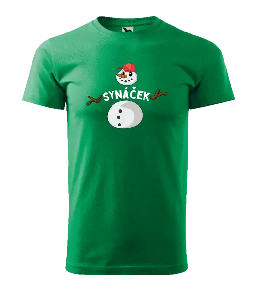 Pánské vánoční tričko Sněhulák synáček