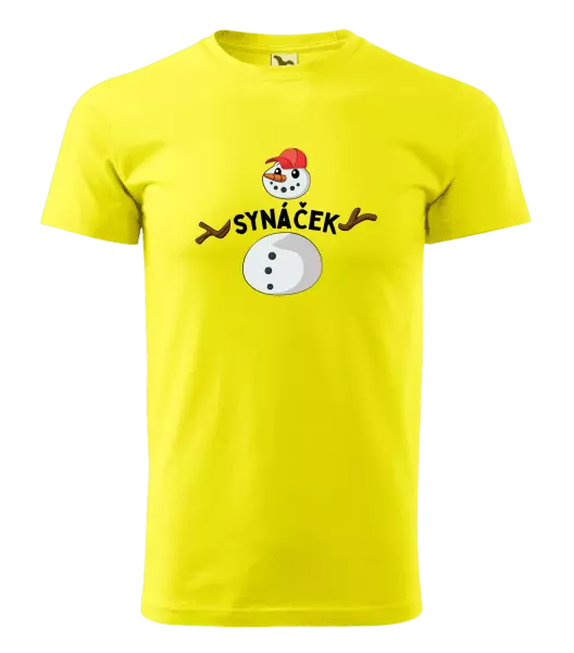 Pánské vánoční tričko Sněhulák synáček