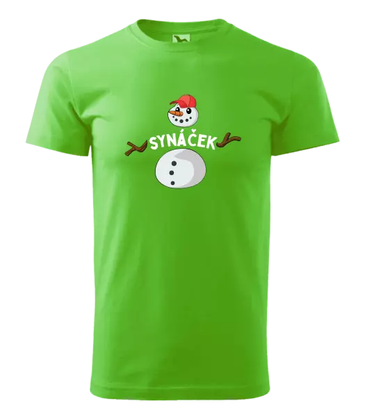 Pánské vánoční tričko Sněhulák synáček