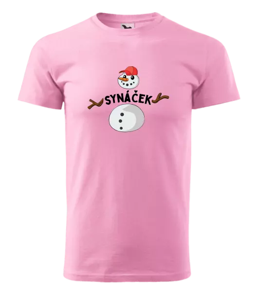 Pánské vánoční tričko Sněhulák synáček