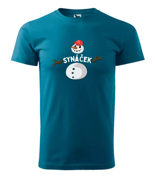 Pánské vánoční tričko Sněhulák synáček