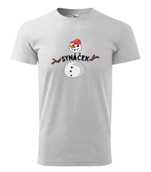 Pánské vánoční tričko Sněhulák synáček