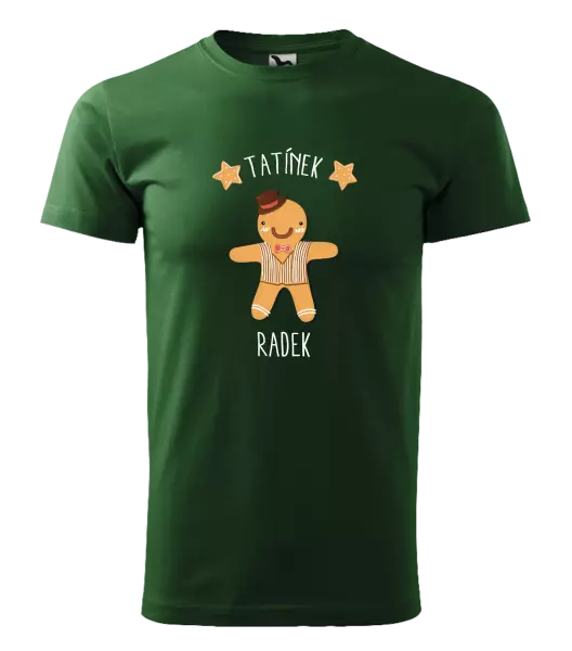 Pánské vánoční tričko Perníček tatínek