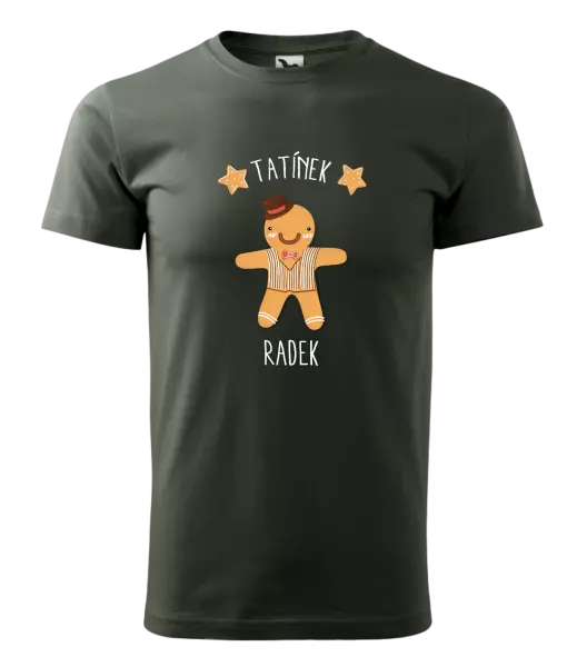 Pánské vánoční tričko Perníček tatínek