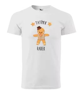 Pánské vánoční tričko Perníček tatínek