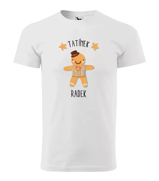 Pánské vánoční tričko Perníček tatínek