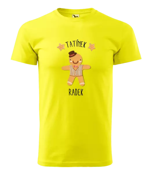 Pánské vánoční tričko Perníček tatínek