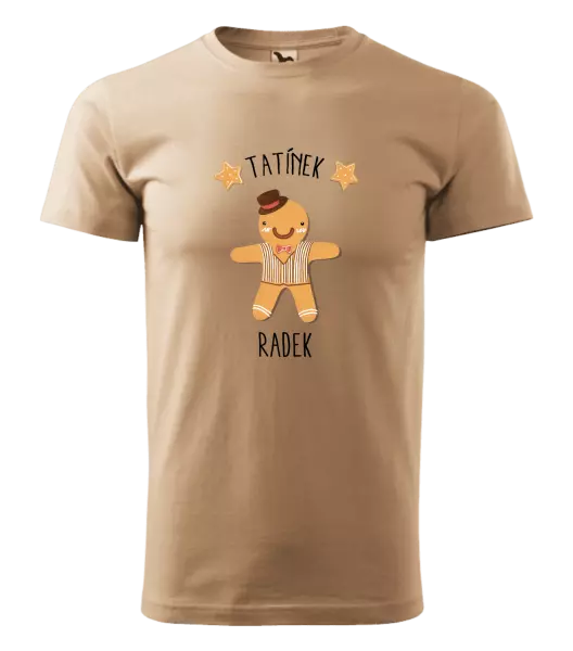 Pánské vánoční tričko Perníček tatínek