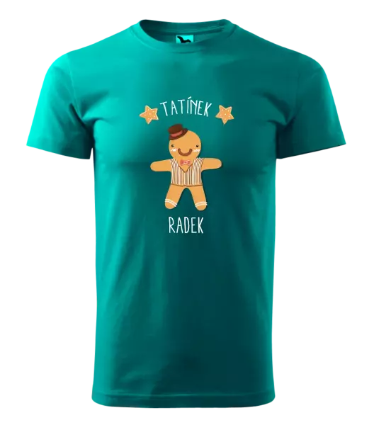 Pánské vánoční tričko Perníček tatínek