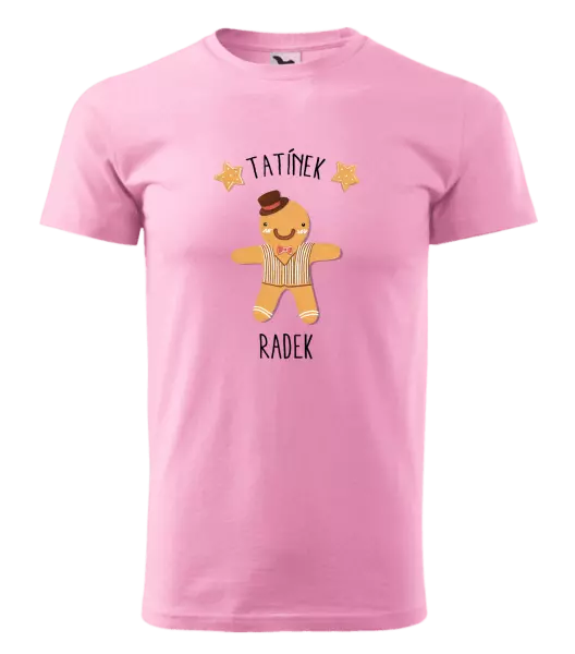 Pánské vánoční tričko Perníček tatínek