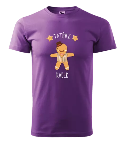 Pánské vánoční tričko Perníček tatínek