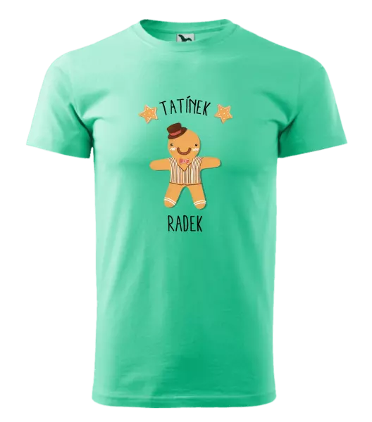 Pánské vánoční tričko Perníček tatínek