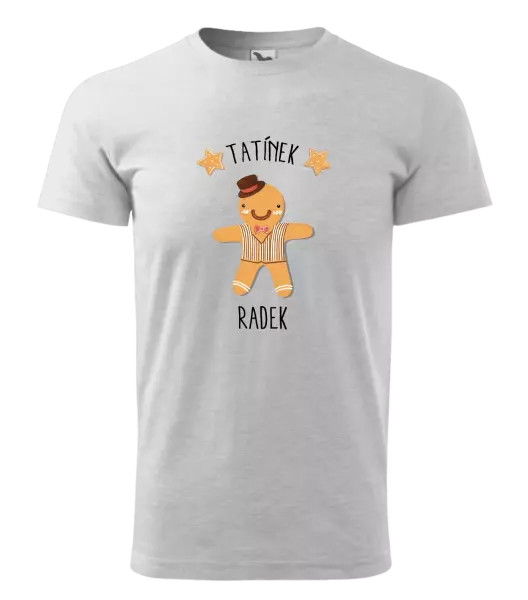 Pánské vánoční tričko Perníček tatínek