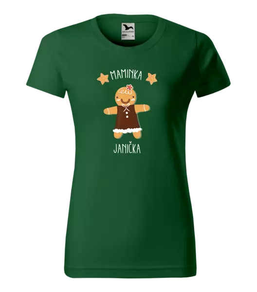 Dámské vánoční tričko Perníček maminka