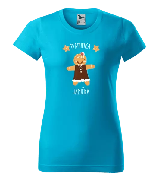 Dámské vánoční tričko Perníček maminka