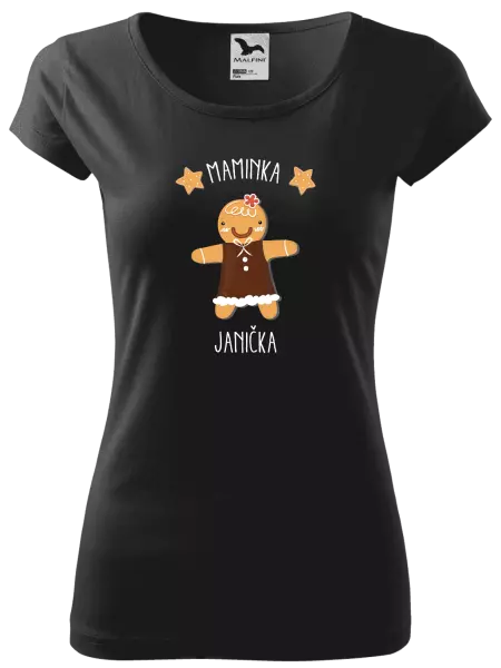 Dámské vánoční tričko Perníček maminka
