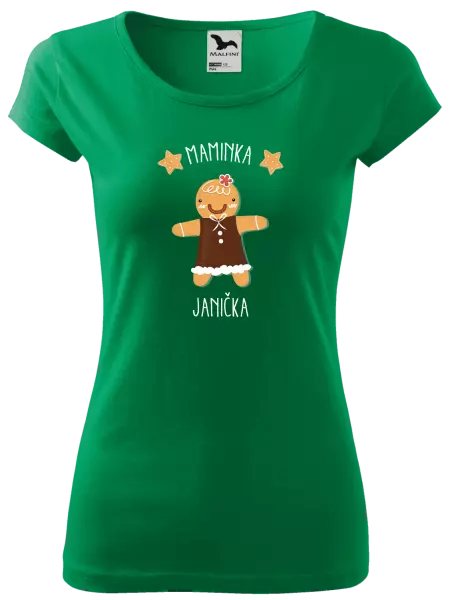 Dámské vánoční tričko Perníček maminka