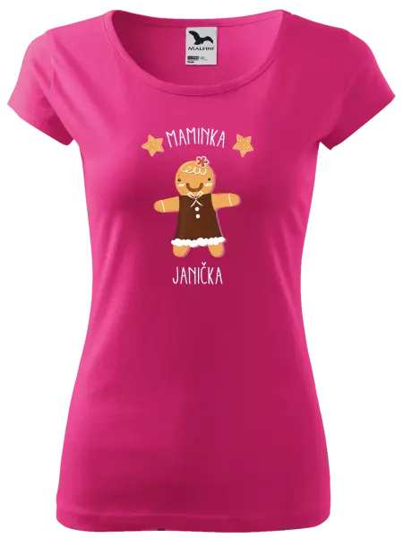 Dámské vánoční tričko Perníček maminka