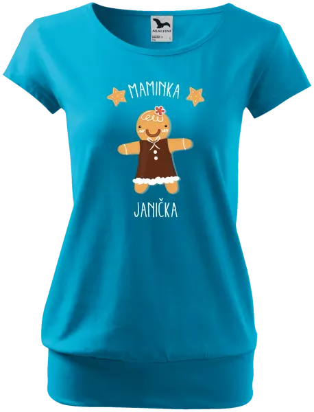 Dámské vánoční tričko Perníček maminka