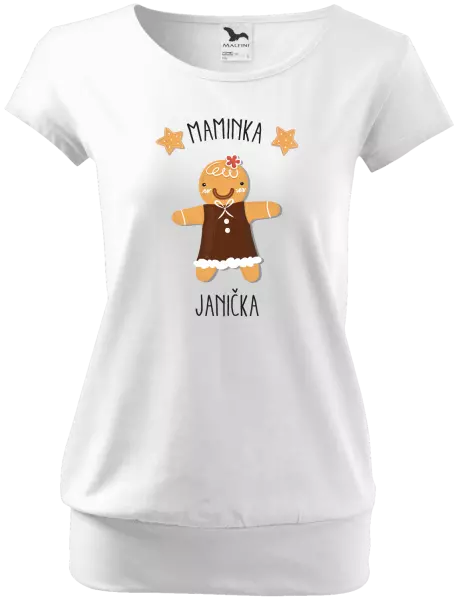 Dámské vánoční tričko Perníček maminka